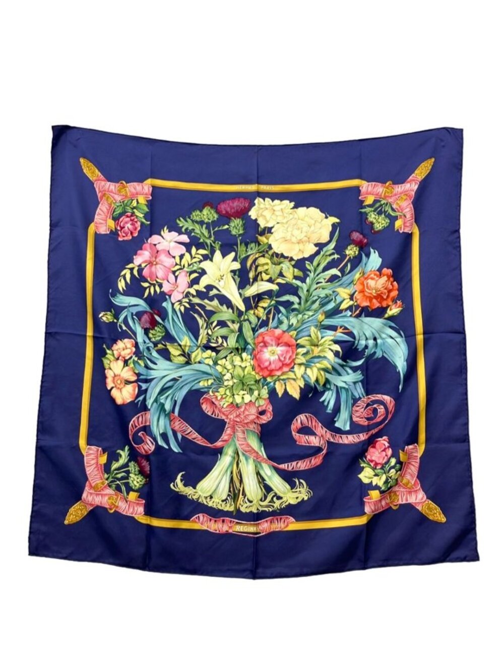 Hermes Scarf Carre 90 Silk 100% Regina